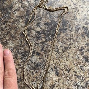 Gold and diamond necklace